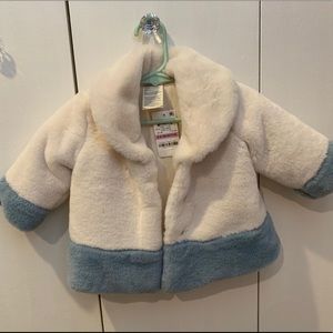 NWT - First Impressions faux fur coat